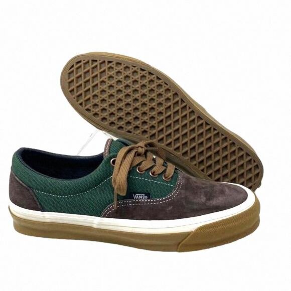 VANS Vault OG Era LX Sneakers Canvas Suede Brown VN0A3CXNBGS Shoes Women's Green - Picture 3 of 11